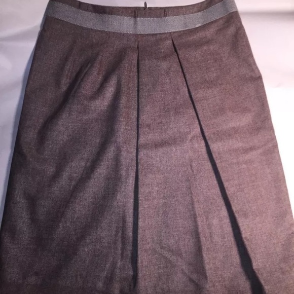 NWT auth FABIANA FILIPPI brown felted wool SKIRT - Picture 2 of 8